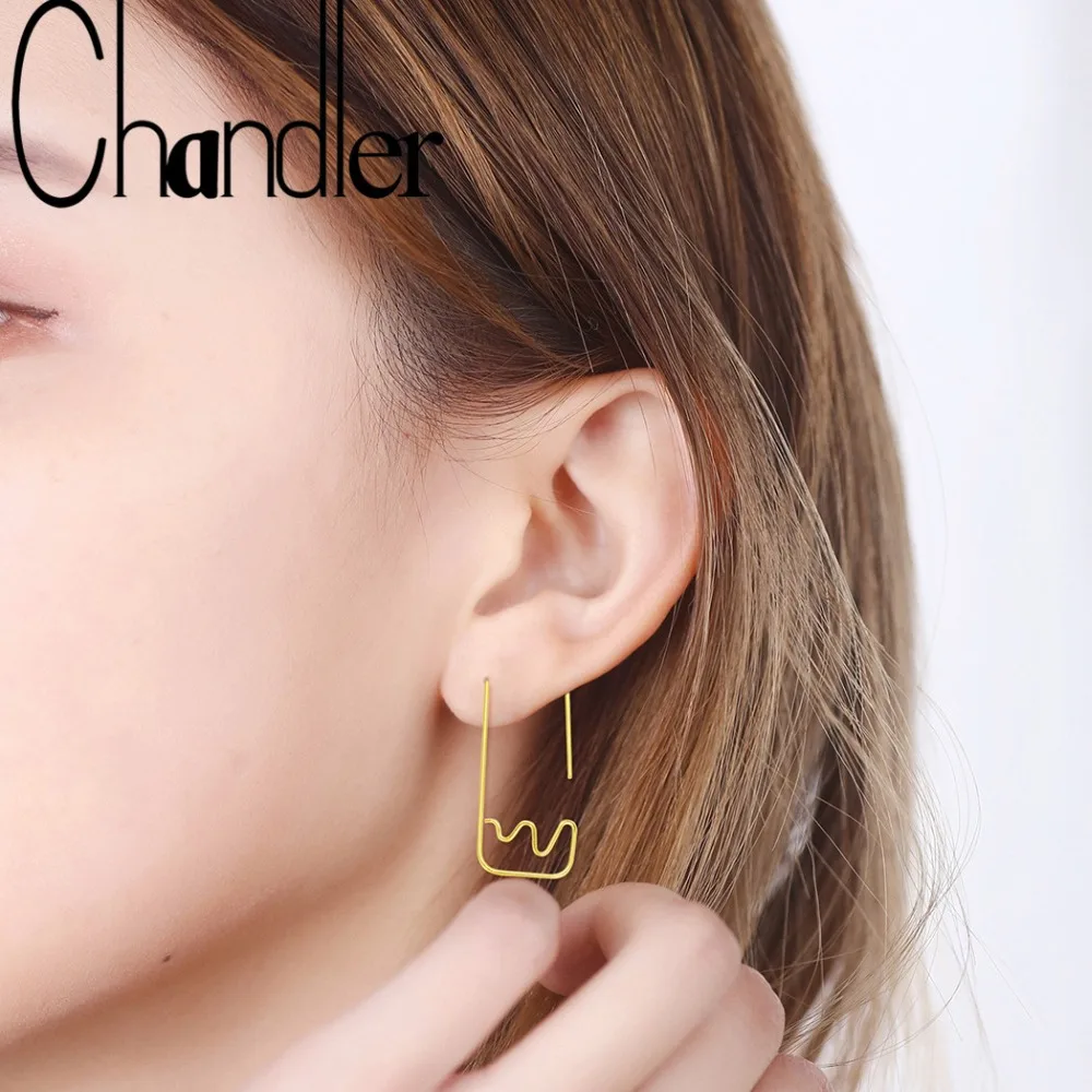 Chandler 1 пара серьги из горной породы абстрактные ювелирные изделия необычный