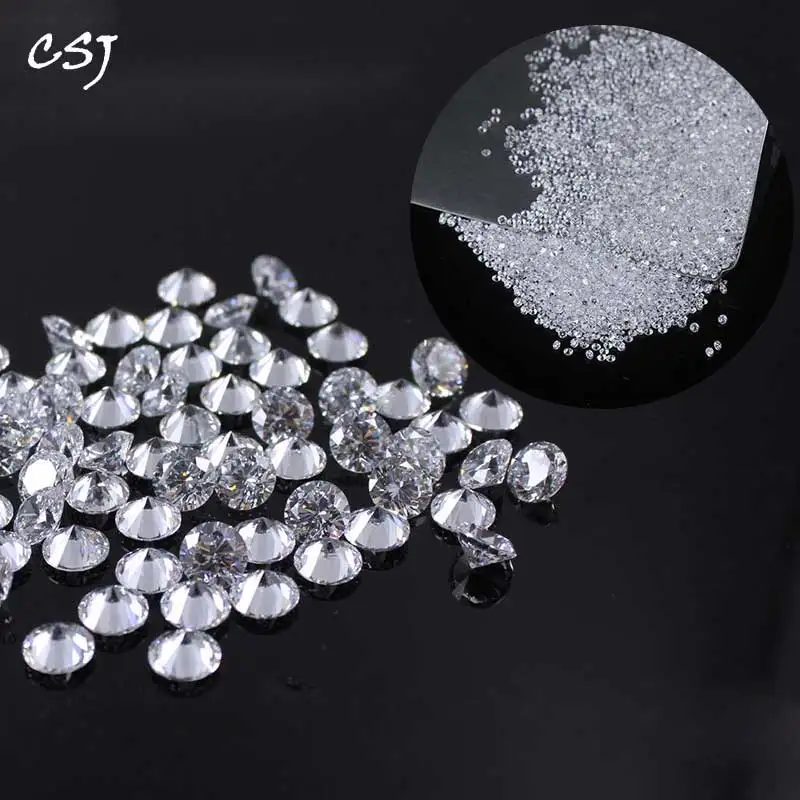Бриллиантовый камень CSJ DF с бриллиантовой огранкой 1 2 8 мм небольшого размера