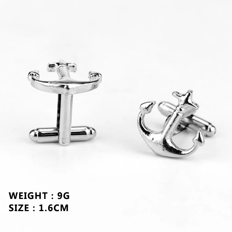 MOCHUN Fashion Jewelry Spirate Ship Silver Color Bow Arrow Cuff Link Metal Men's Pins Wedding Gift-40 | Украшения и