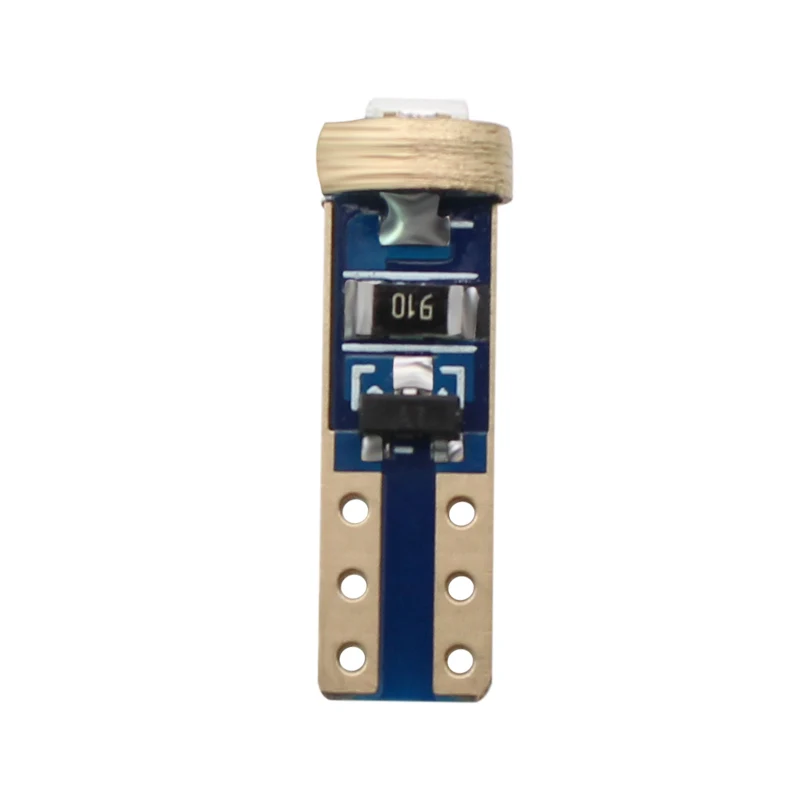 Автомобильный светодиодный светильник W3W T5 10X 1 SMD 3030 12 В белый синий зеленый