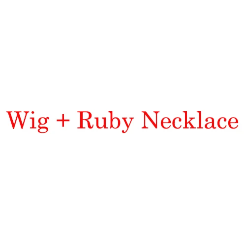 wig and necklace Fate/Stay Night Рин Тосака коричневый хвост 80 см длинные волнистые термостойкие волосы косплей костюм парик+ рубиновое ожерелье+ 4 шпильки - Цвет: wig and necklace
