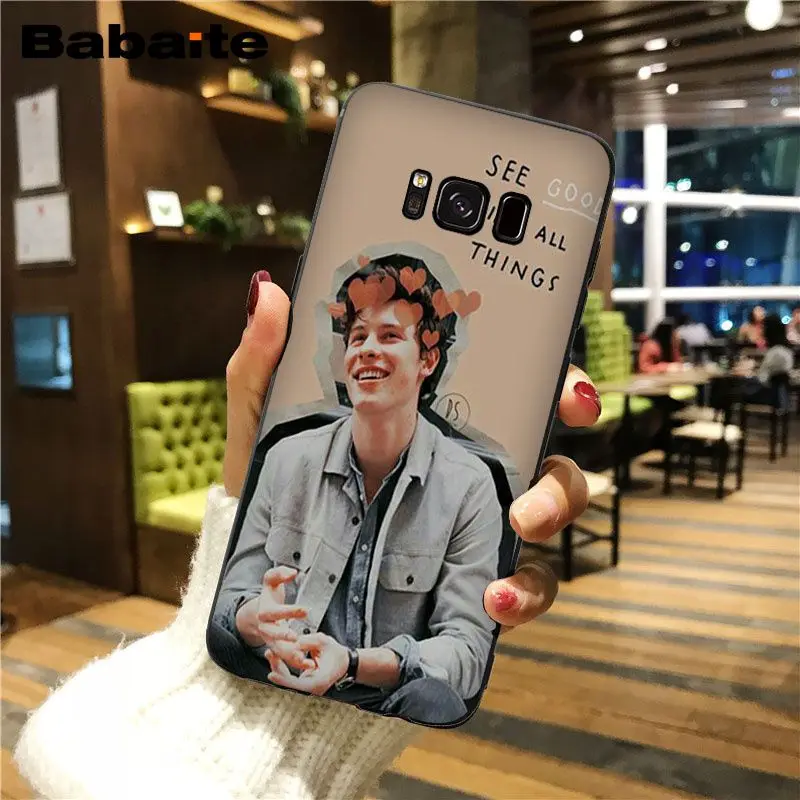 Мягкий чехол для телефона Babaite популярный поп-певец Шон Мендес магкон Samsung GALAXY s6
