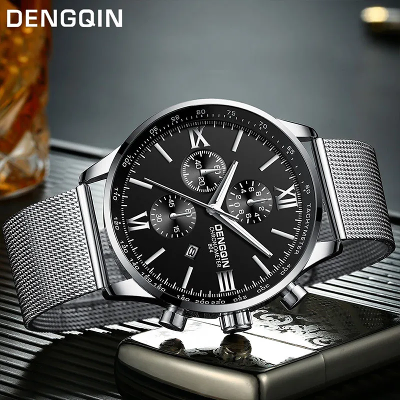 

Man Wrist Watches Stainless Steel Casual Quartz Analog Date Watch Mens Reloj Hombre 2021 erkek kol saati clock men
