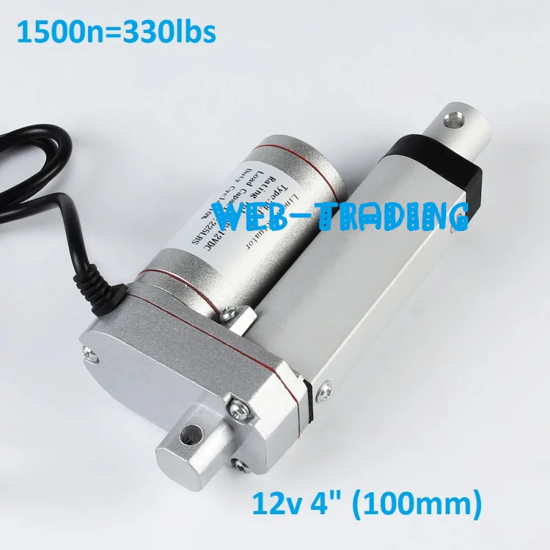 1500N/330lbs нагрузки Многофункциональный DC12V 4 мм/сек. линейный привод