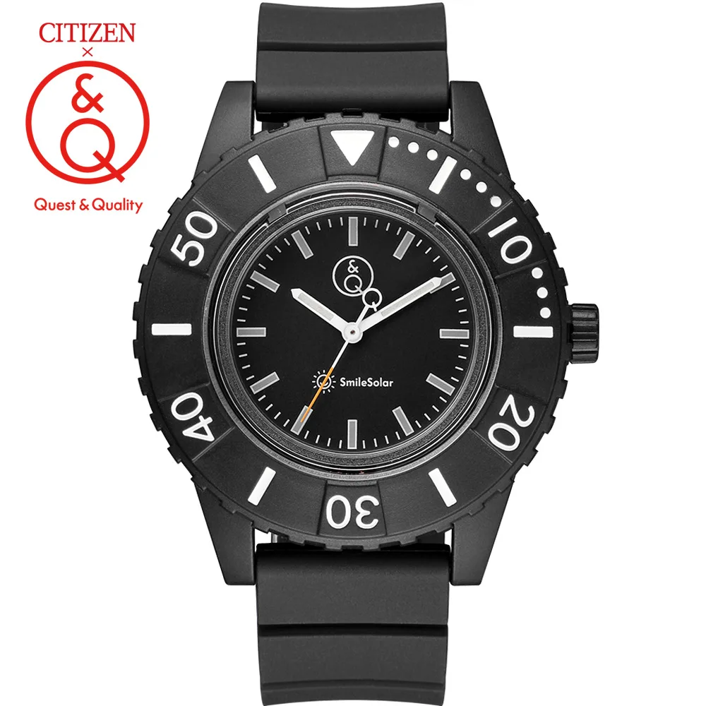 Citizen Q& Q часы для мужчин Топ люксовый бренд водонепроницаемые спортивные Кварцевые солнечные мужские часы нейтральные часы военные часы для дайвинга Relogio - Цвет: RP30J002Y