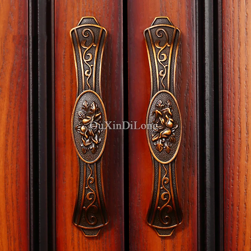 2 шт. резные ручки для кухонных шкафов и ящиков|Ручки шкафа| |