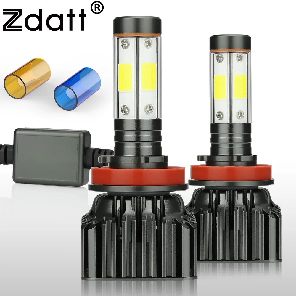 Zdatt H11 led лампы для авто головной светильник H1 HB3 HB4 H8 H4 H7 светодиодные Canbus 20000LM 100 Вт