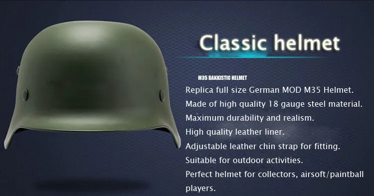 Высокое качество, немецкий элитный М35 Стальной шлем CS Army Luftwaffe Стальной шлем, военный тренировочный защитный шлем
