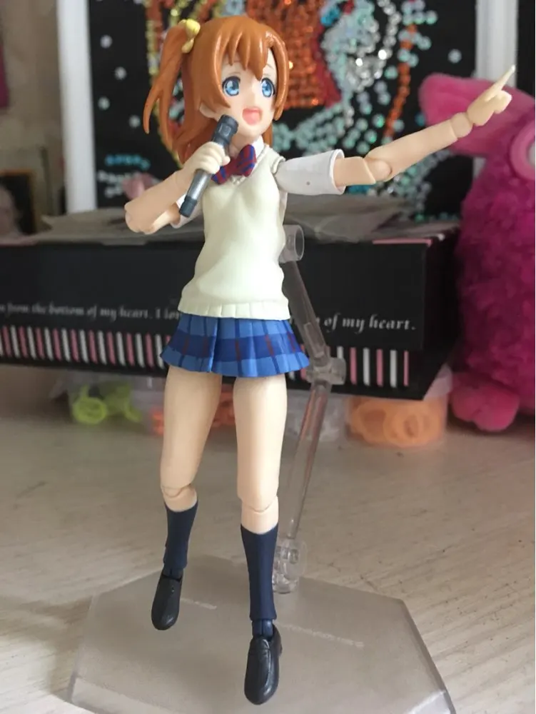 Figma 253 Love Live School Idol Project Kousaka Honoka ПВХ фигурка Коллекционная модель игрушки 14