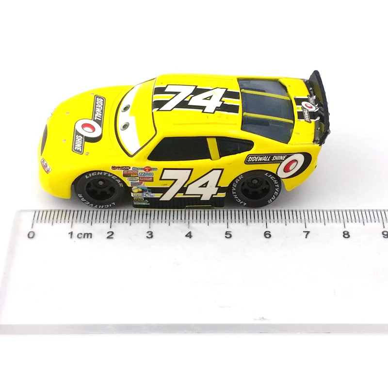 Disney Pixar Cars No.74 металлическая боковая панель литье под давлением игрушечный