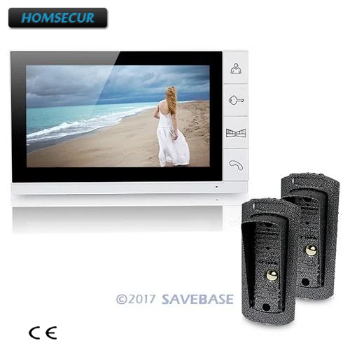 HOMSECUR проводной видео телефон двери дверные звонки 9 &quotЖК дисплей Мониторы ИК