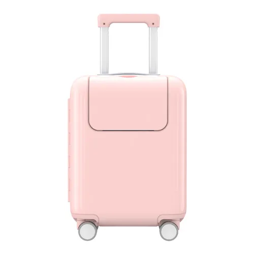 Розовый Чехол для детского костюма Xiaomi, 17 дюймов, для багажа, водонепроницаемый, для кемпинга, путешествий, чехол на колесиках, с наклейкой «сделай сам», Kawaii, Makrolon, для путешествий - Цвет: Розовый