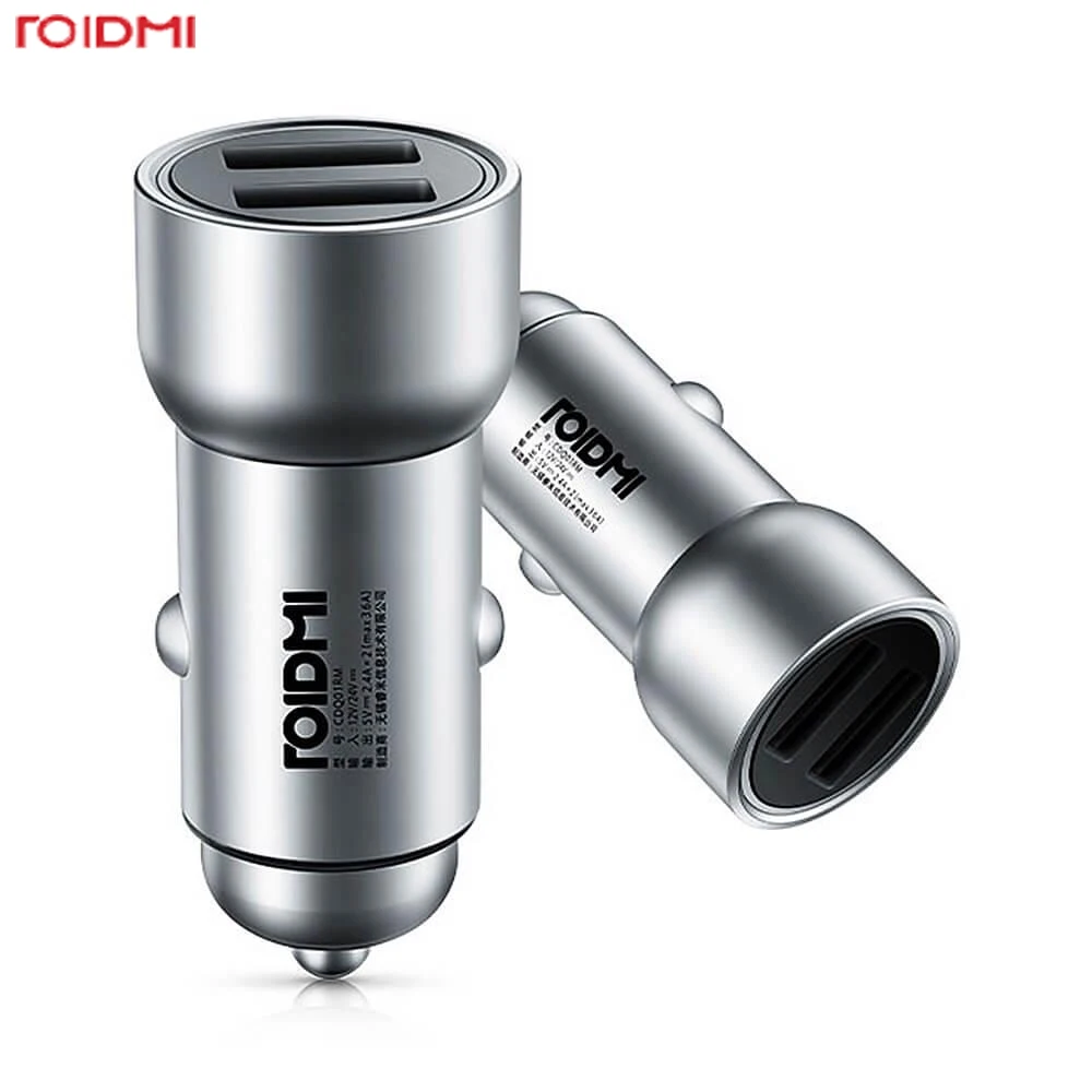 Оригинальное автомобильное зарядное устройство Xiaomi Roidmi C1 металлический корпус