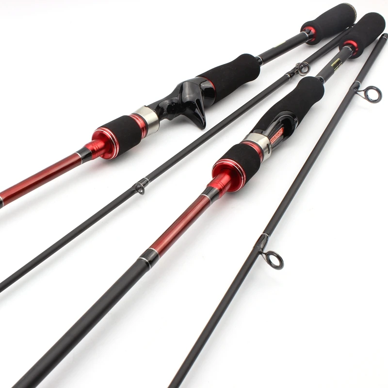 

High Quality Red Fishing Spinning Rod 2.1M Lure Rods Power M Lure 5-15g line 5-18LB Fishing Tackle Sea Rod Lowest profit