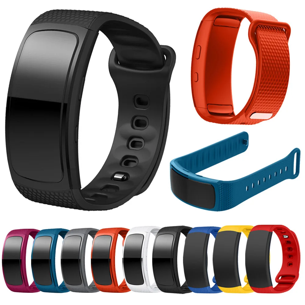 Мягкий силиконовый ремешок для часов спортивный браслет смарт Samsung Gear Fit2