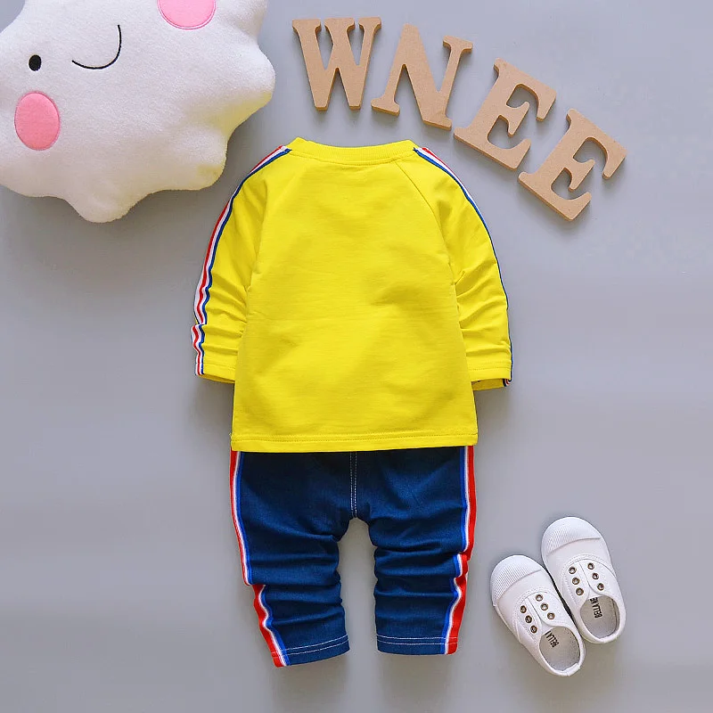 Bibicola/комплект одежды для маленьких мальчиков младенческой Bebe Boy Спортивный