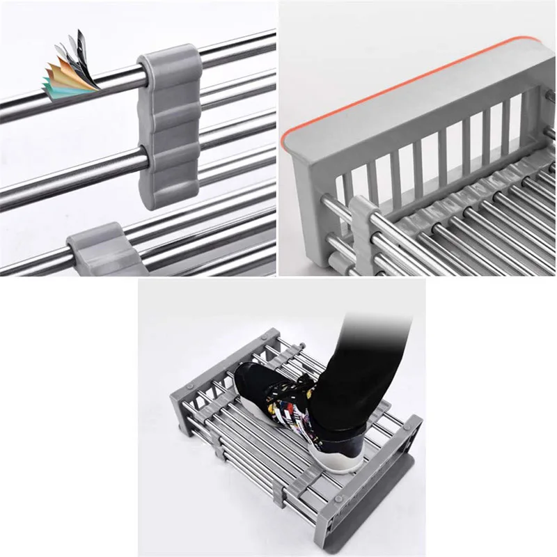 Выдвижная Раковина фильтр для воды стойка сливная корзина из нержавеющей стали