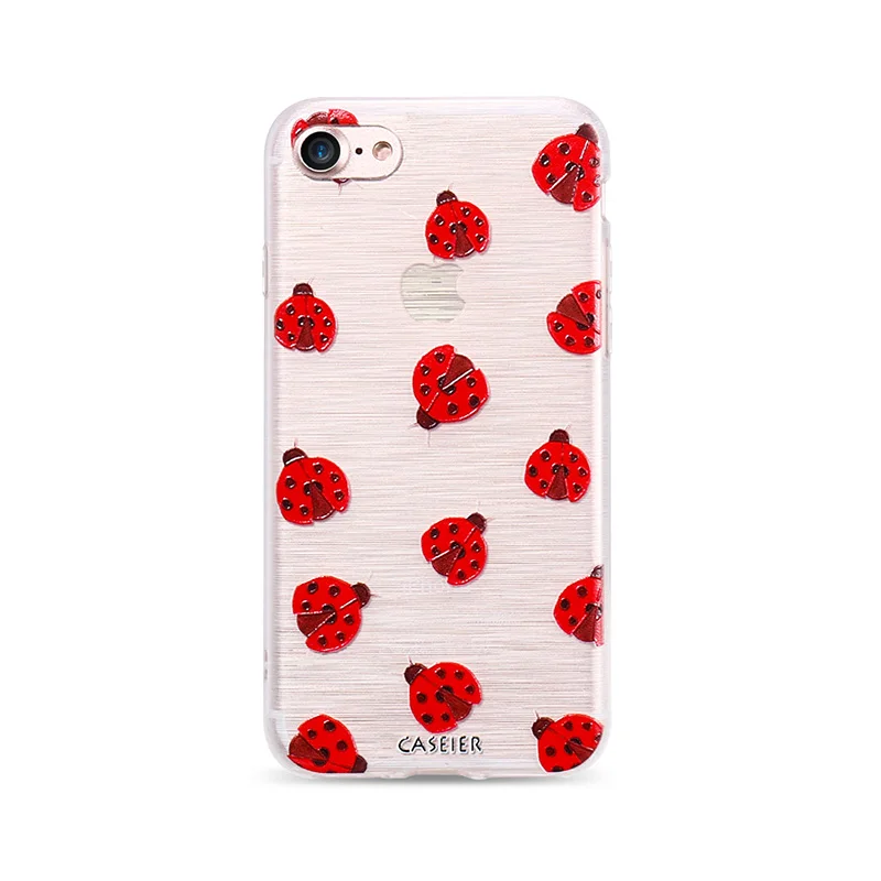 CASEIER Autumn Leaves Pattern Case For iPhone X 7 8 6 6S Plus Ultra-thin Soft TPU Phone 5S 5 SE Back Cover | Мобильные телефоны и