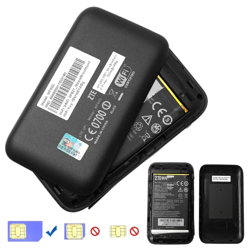 Разблокированный zte MF93D 4G 3g 100 Мбит/с LTE FDD мобильный wifi точка доступа беспроводной маршрутизатор