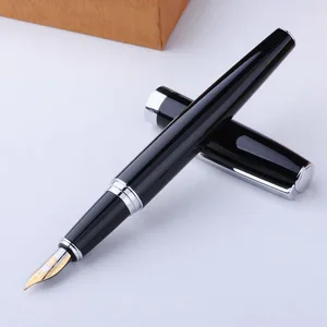 Hero382 авторучки серебряный зажим металлический тонкий наконечник 0,5 мм чернильная ручка с оригинальной подарочной коробкой школьные офисные принадлежности Подарочные канцелярские принадлежности