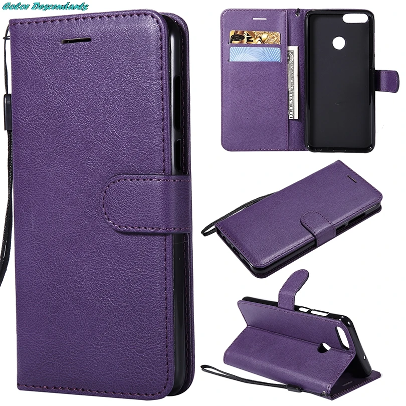 Для huawei P Smart Case Чехол для Смарт Флип Роскошный кожаный силиконовый чехол PSmart