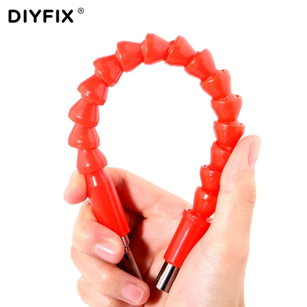 DIYFIX 295 мм 1/4 &quotшестигранный электронный сверлильный гибкий вал мягкий удлинитель