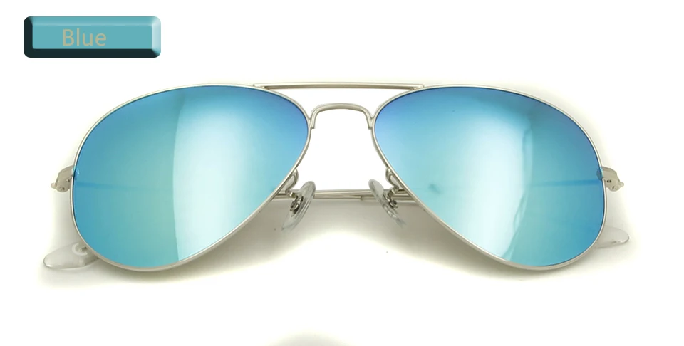 Ray Sun glass es мужские очки пилота женские двойные мостовые стеклянные линзы авиационные зеркальные солнцезащитные очки мужские солнцезащитные очки es