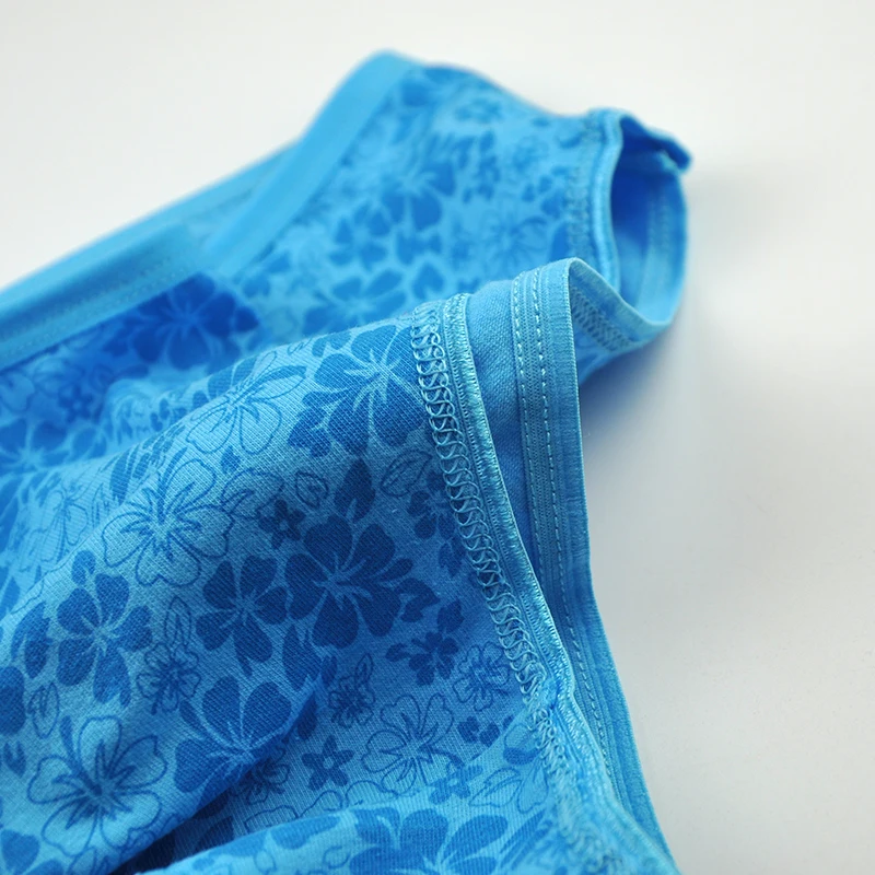 

LOBBPAJA Lot 6 pcs Woman Underwear Plus Size Cotton Mid Waist Sexy Floral Bikini Panties Briefs Ladies Mother Lingerie for Women