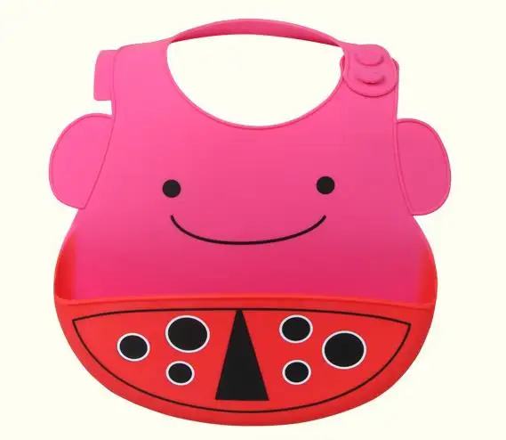 ladybug VIP Ссылка для SKHP мультфильм кремнезема силиконовый Слюнявчик - Цвет: ladybug