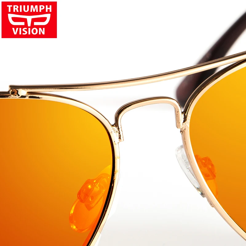 Солнцезащитные очки TRIUMPH VISION женские авиаторы с зеркальными линзами UV400 темные