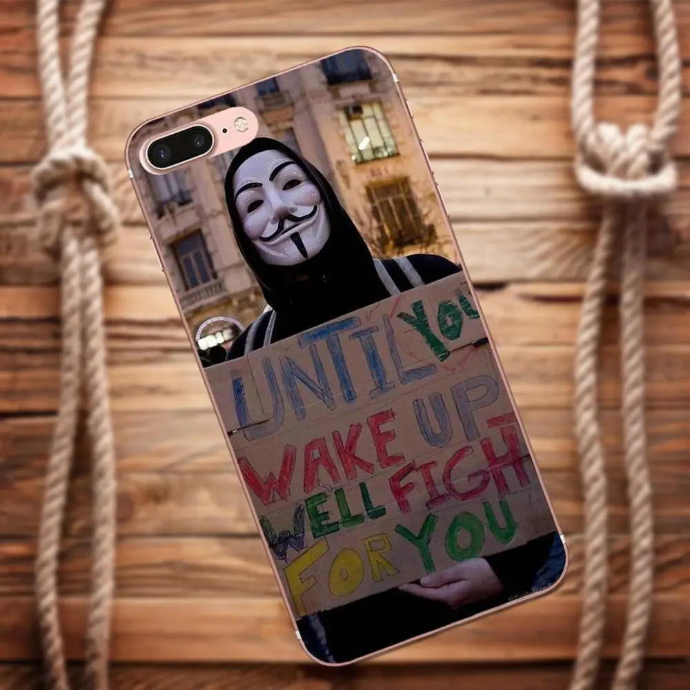Vvcqod для Xiao mi Red 5 4A 3 3S Pro 4 4i 5S Max x 2 Note Plus мягкая маска телефона Guy Fawkes | Мобильные
