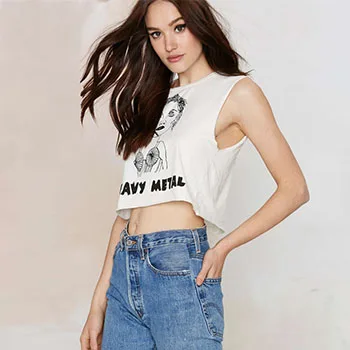 top Blouse T-shirts for women mothers sexy lingerie cropped feminine brandy Melville 2016 summer selling Cartoon Printed Cotton | Женская