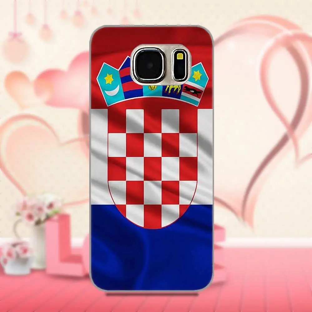 Oedmeb флаг Хорватии для Galaxy A3 A5 A7 J1 J3 J5 J7 S5 S6 S7 S8 S9 edge Plus красивые аксессуары для телефона