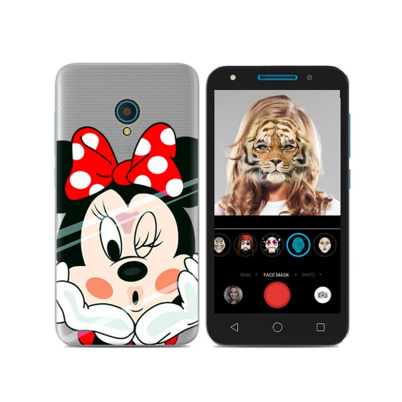 Чехол для Alcatel U5 4G силиконовый мягкий ТПУ 5044D 5044Y чехол телефона задняя крышка