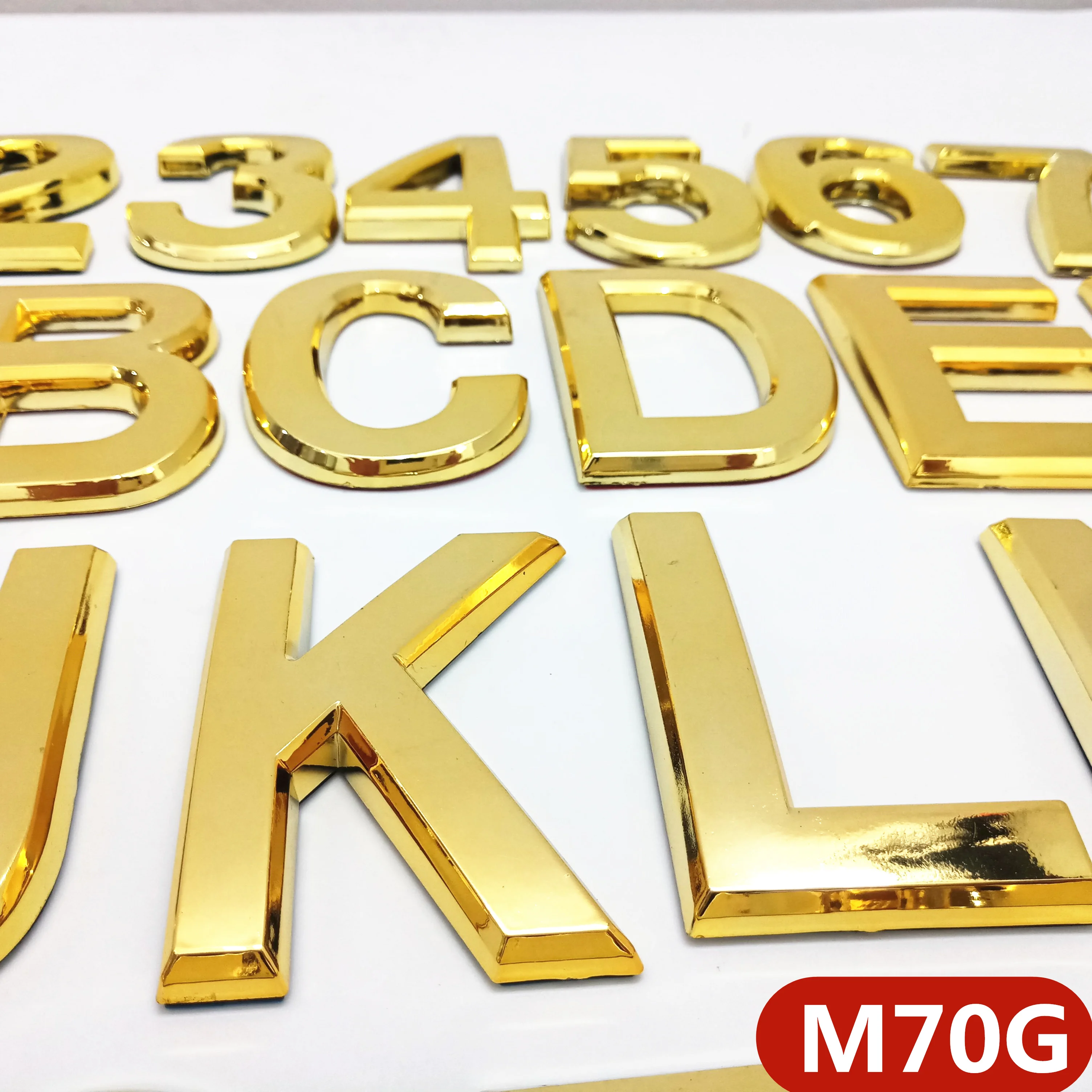 70 мм 0123456789ABCD-Z Wonzeal Современная Золотая табличка номер дома двери отеля адрес стикер с цифрами табличка знак ABS пластик