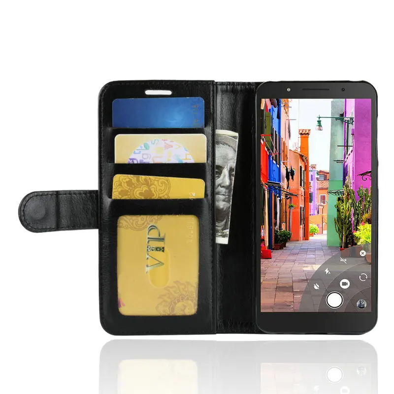 Чехол для Alcatel 1C 5 3 дюйма роскошный флип-кошелек кожаный чехол 5009D 5009A телефона с