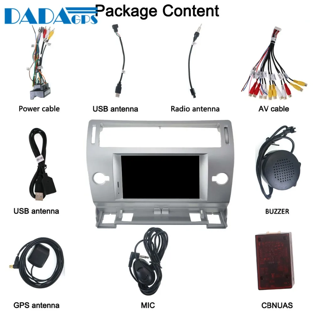 7 &quotAndroid 9 0 автомобильный стерео GPS для Citroen C4 C Triomphe Quatre 2004 2005 2006 2007 2012 DVD Радио WiFi FM