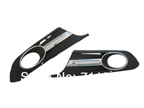 Передняя Нижняя сторона противотуманной фары решетка крышка со светодиодной