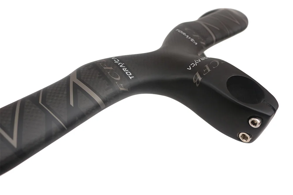 2017 FCFB серый черный углеродный руль карбоновый внутренний дорожный с выносом 80 мм