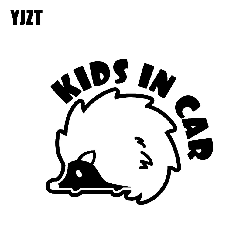 

YJZT 14CM*12.3CM Sticker Car Decals Vinyl Funny Sign BABY IN CAR Black/Silver C10-00717