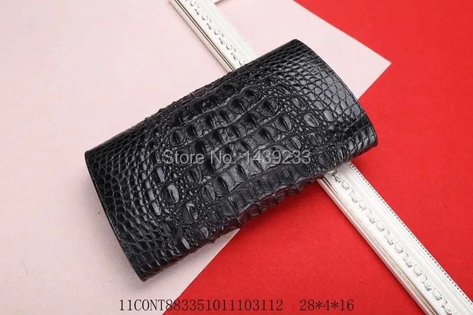 100% натуральные Кошельки и кошелек из крокодиловой кожи клатч аллигатора