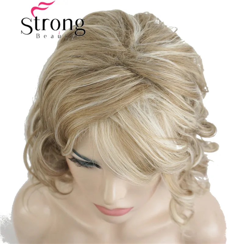 StrongBeauty короткий черный/коричневый Омбре Боб, боковая часть, без челки полный синтетический парик выбор цвета
