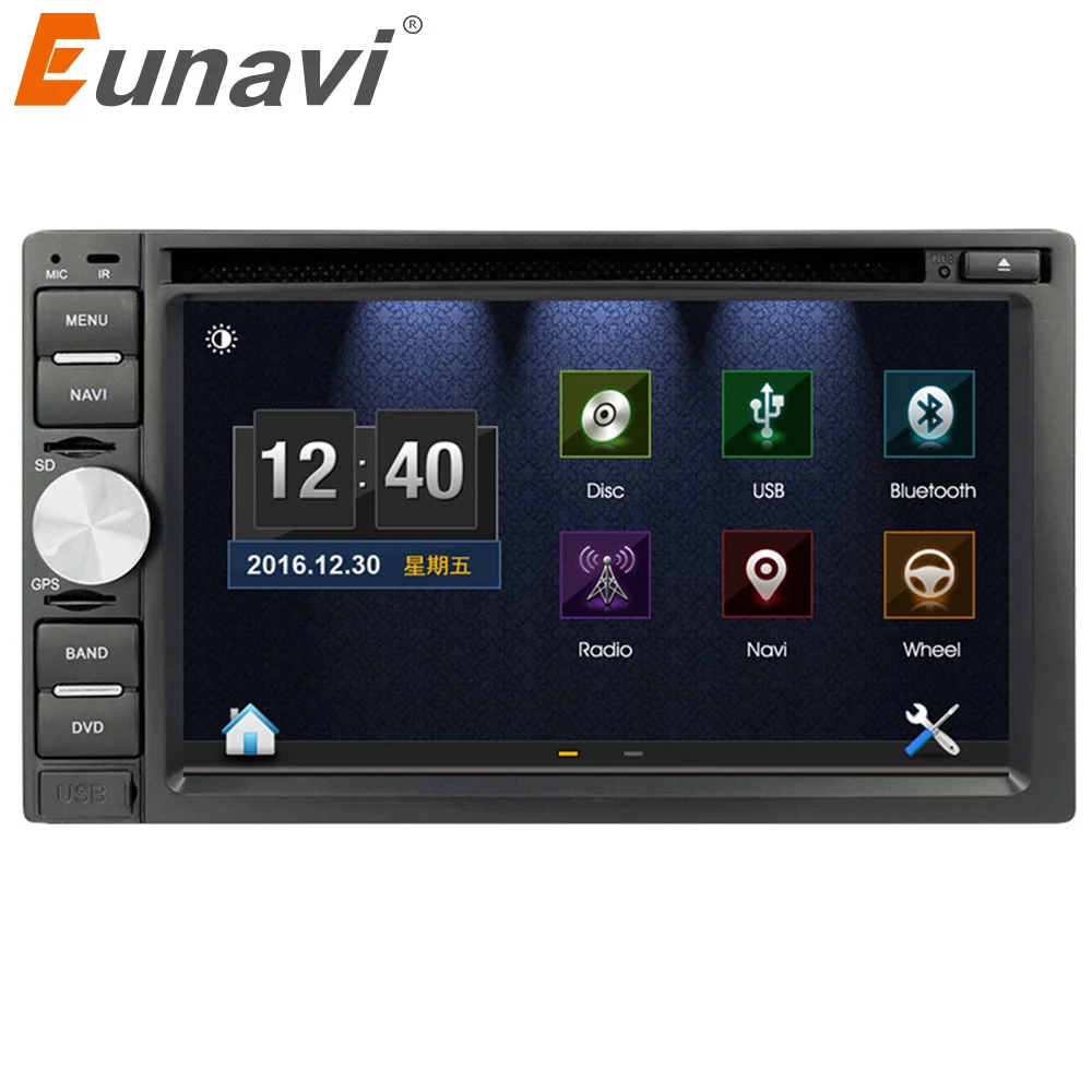 Автомобильный DVD-плеер Eunavi 2 Din GPS-радио Bluetooth для телефона Qashqai x trail juke nissan стерео