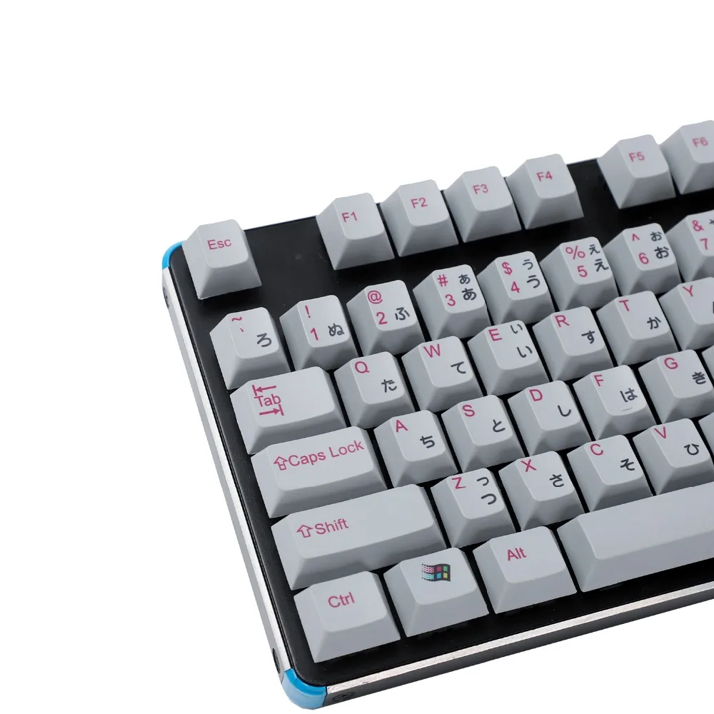 YMDK Вишневый профиль ANSI 104 чернильный японский Алфавит PBT плавное ощущение Keycap для Cherry MX переключатели механическая клавиатура