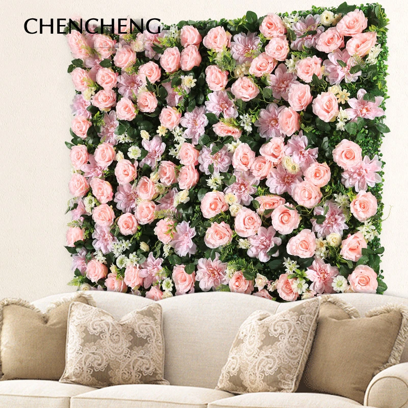 CHENCHENG 40 см * 60 шелковые искусственные цветы пионы розы поддельные Свадебные стены