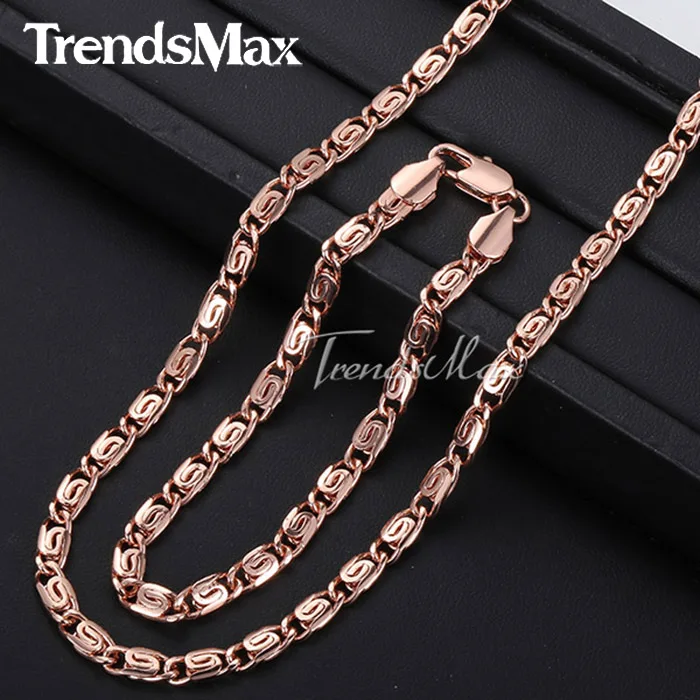 Trendsmax по индивидуальному заказу Длина мм 4 5 Улитка мальчики мужские цепи ожерелье