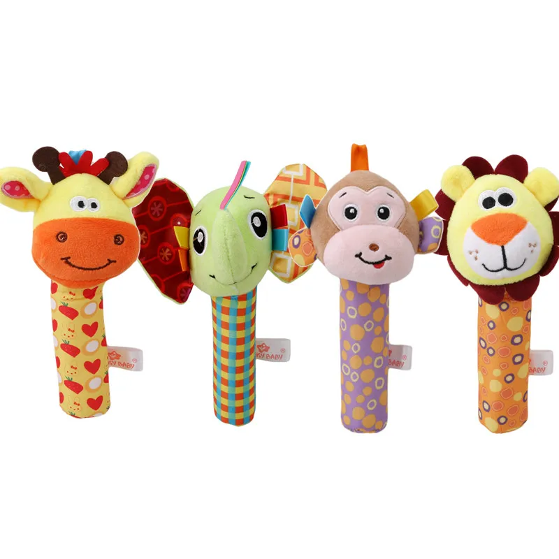 Горячая 16 см Младенческая Детская плюшевая погремушка мобильный BB Бар игрушка