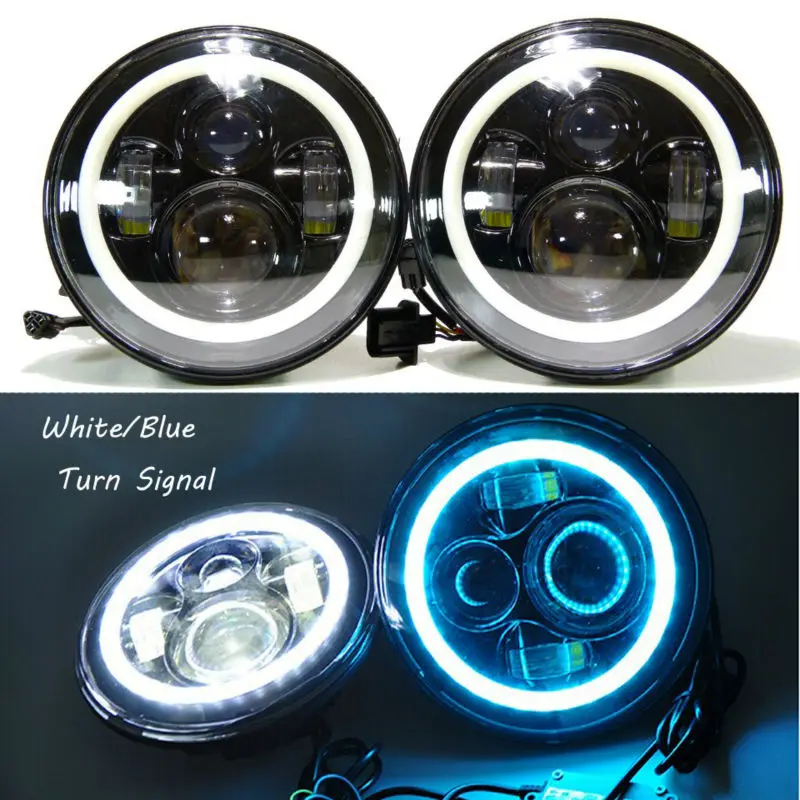 2шт 4 5 &quotдюймов 30 Вт Светодиодный противотуманный светильник + 1 шт 7&quot дюймов 45