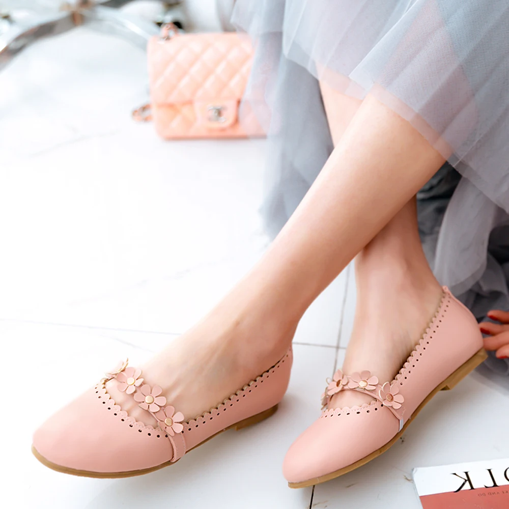 FOREADA/женские балетки на плоской подошве Весенняя Мягкая Повседневная обувь Туфли