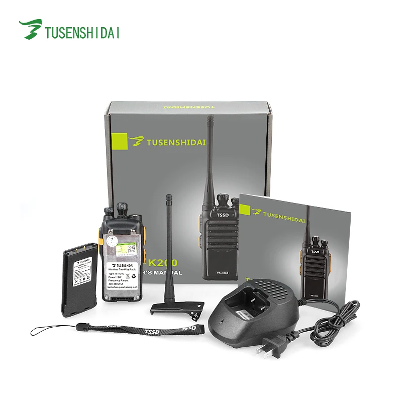 1500 MAH 2 W Прочный Дешевый UHF двухстороннее радио TSSD TS-K200